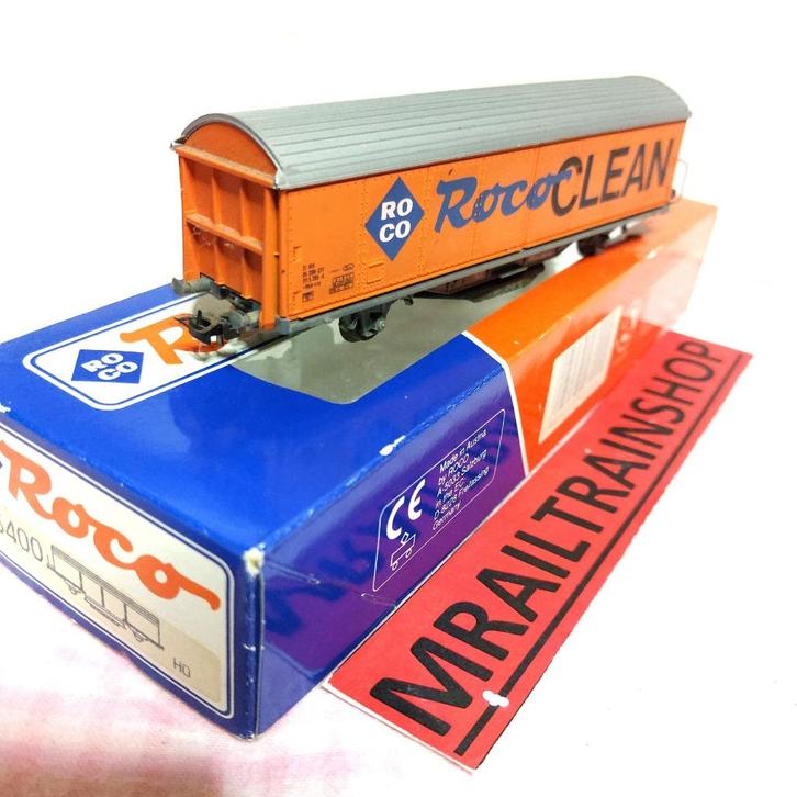 46400 ROCO HO -Railkuiswagen/wagon nettoyage voies (C2500172, Hobby en Vrije tijd, Modeltreinen | H0, Zo goed als nieuw, Wagon