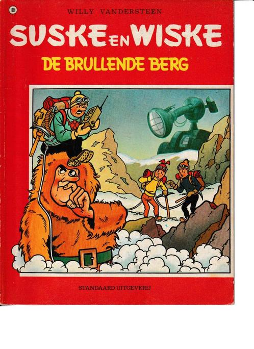 Strip : "Suske en Wiske nr.80 - de brullende berg"., Boeken, Stripverhalen, Ophalen of Verzenden