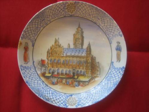 Oude handgeschilderde schaal, Antiek en Kunst, Antiek | Schalen, Ophalen of Verzenden