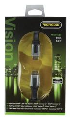 HDMI kabel flat Profigold 3m - NIEUW IN VERPAKKING, Audio, Tv en Foto, Audiokabels en Televisiekabels, Ophalen of Verzenden, Nieuw