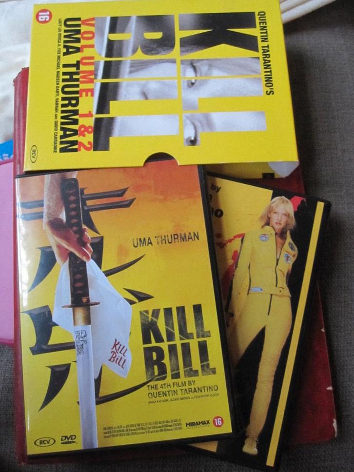 Kill Bill 1 + 2 ( 2 disc), Cd's en Dvd's, Dvd's | Actie, Zo goed als nieuw, Actie, Boxset, Vanaf 16 jaar, Ophalen of Verzenden