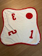Baby lodger wikkeldoek, omslagdoek, warm dekentje wit/ rood, Ophalen, Gebruikt