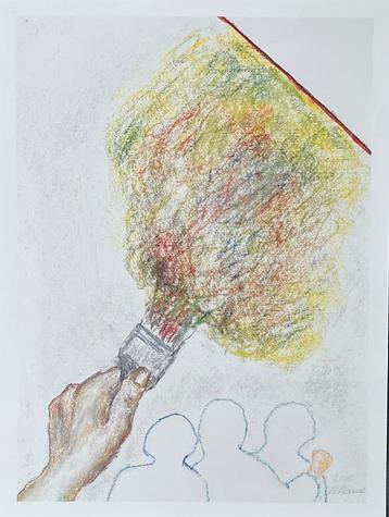 Raveel - Grote prent - 54 x 41 cm - Zeer mooie nieuwstaat beschikbaar voor biedingen