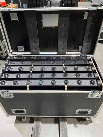 Set 10x Moving Beam Bar 8x12W + Dcase flightcase beschikbaar voor biedingen