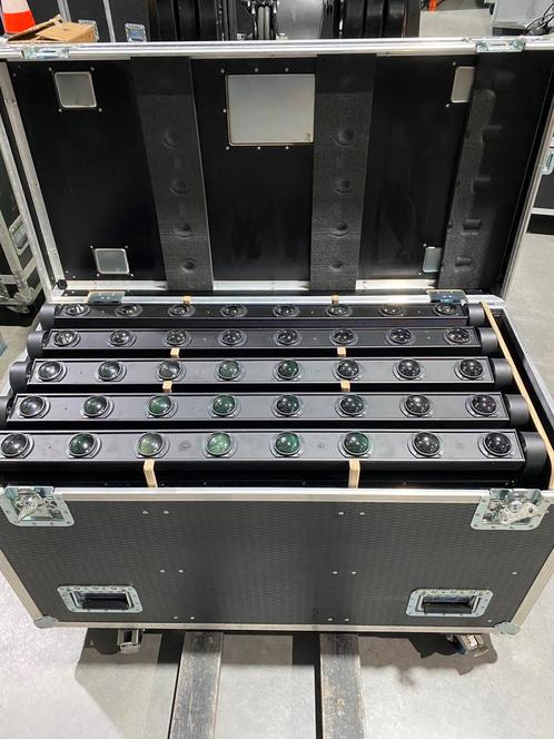 Set 10x Moving Beam Bar 8x12W + Dcase flightcase, Muziek en Instrumenten, Licht en Laser, Zo goed als nieuw, Ophalen