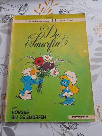 De Smurfen nr 3 "De Smurfin"eerste druk 1967 beschikbaar voor biedingen