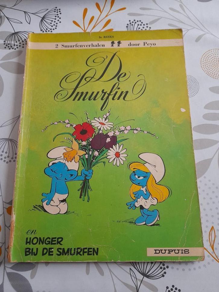 De Smurfen nr 3 "De Smurfin"eerste druk 1967, Boeken, Stripverhalen, Gelezen, Ophalen of Verzenden