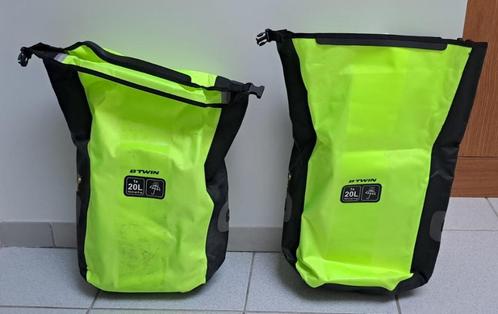 Deux Sacs pour velo B-Twin, Fietsen en Brommers, Fietsaccessoires | Fietstassen, Zo goed als nieuw, Ophalen