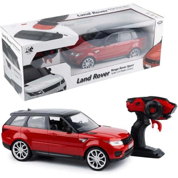Range Rover Sport RC Car 1:14 — Rood — Oplaadbare batterij, Kinderen en Baby's, Speelgoed |Speelgoedvoertuigen, Nieuw, Afstandsbediening