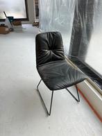Lederen stoelen - Zwart, Huis en Inrichting, Ophalen, Gebruikt, Zwart, Metaal