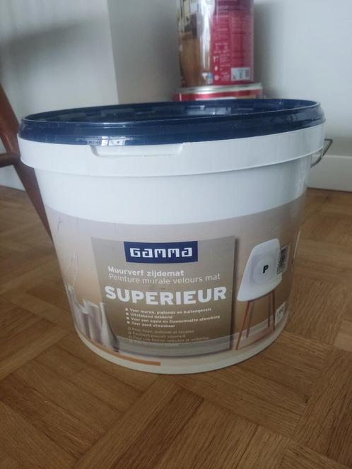 Gamma Superieur witte muurverf 10L - 90m2 (Normaal €121), Doe-het-zelf en Bouw, Verf, Beits en Lak, Nieuw, Verf, 10 tot 15 liter