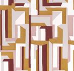 Papier peint haut de gamme Casamance motif géométrique rétro, Envoi, 75 m² ou plus, Jaune