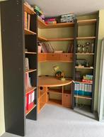 bureau ( hoekbureau) met 2 bibliotheekkasten, Huis en Inrichting, Kasten | Boekenkasten, Ophalen, Zo goed als nieuw