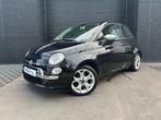 Fiat 500 benzine Lounge - pano dak - airco - alu velgrn, Autos, Carnet d'entretien, Noir, Tissu, Achat