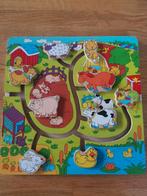Houten schuifpuzzel boerderijj, Ophalen of Verzenden, Zo goed als nieuw