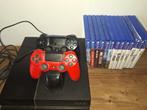 Playstation 4 met 13 games en 2 consoles met laad station, Ophalen, Zo goed als nieuw, Met 3 controllers of meer, 500 GB