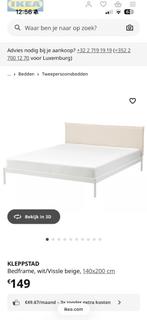 Bed frame, Huis en Inrichting, Slaapkamer | Bedden, Ophalen, Gebruikt, Wit, Tweepersoons