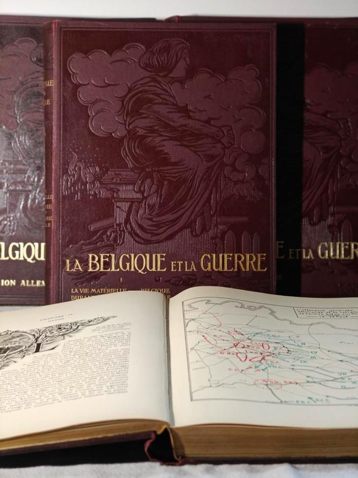 Serie 'La Belgique et la Guerre', Antiek en Kunst, Antiek | Boeken en Manuscripten, Ophalen of Verzenden