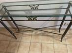 consoletafel, Huis en Inrichting, Ophalen, 100 tot 150 cm, Zo goed als nieuw, Glas