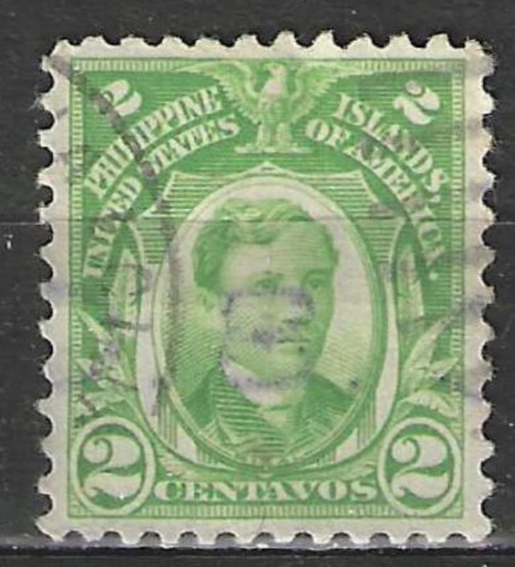 Filipijnen 1906 - Yvert 204 - Jose Rizal (ST), Postzegels en Munten, Postzegels | Azië, Gestempeld, Verzenden