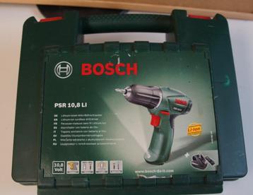 Coffret pour visseuse Bosch PSR 10,8 Volt avec uniquement le