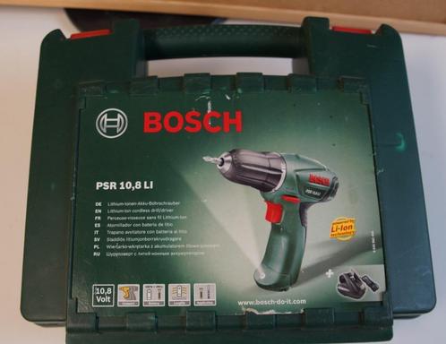 Coffret pour visseuse Bosch PSR 10,8 Volt avec uniquement le, Bricolage & Construction, Outillage | Foreuses, Utilisé, Autres types