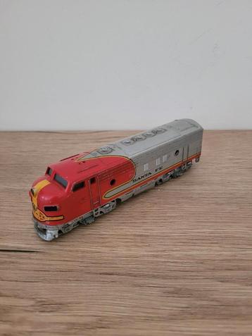 Marklin santa fe H0 3060 powered Engine Warbonnet locomotief, Enlèvement ou Envoi, Comme neuf, Locomotive, Märklin