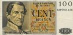 Billet Banque 100 Francs BELGIQUE 1958 P.129c TTB 18/09/58, Série, Belgique