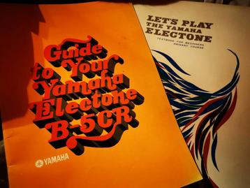 Guide et manuel Yamaha Electone B-5CR 1967-68 comme neufs, Enlèvement ou Envoi, Comme neuf, 2 claviers, Orgue