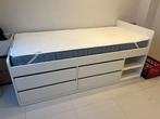 2 lits avec tiroirs Ikea, Enlèvement, Utilisé, Blanc
