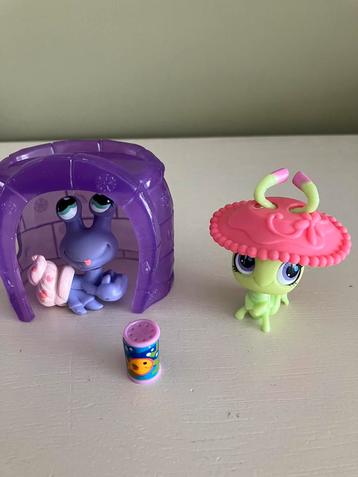 Littlest pet shop sprinkhaan / heremietkreeft + accessoires, Verzamelen, Ophalen of Verzenden