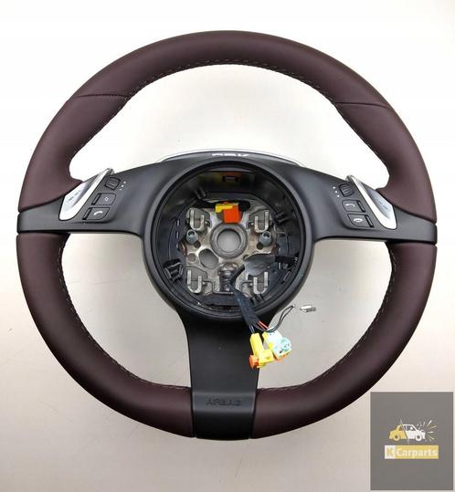 PORSCHE CAYENNE II 7P stuur nieuw pruim leder multifunctione, Auto-onderdelen, Overige Auto-onderdelen, Porsche, Gebruikt