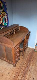 Vintage secretaire bureau met rolluik, Antiek en Kunst, Ophalen