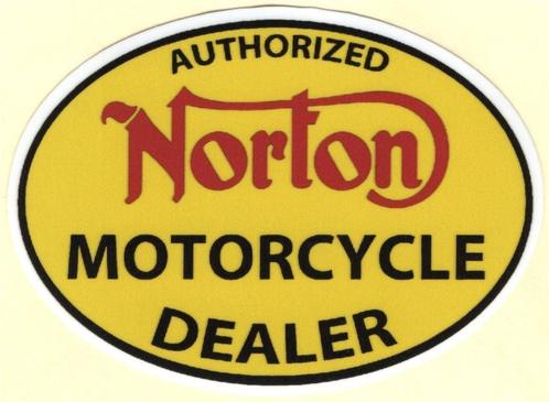 Norton Motorcycle Dealer sticker #11, Motos, Accessoires | Autocollants, Envoi