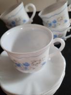 Arcopal 6 koffietassen met ondertas, Verzamelen, Porselein, Kristal en Bestek, Ophalen