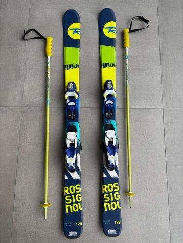 Kinder ski's met stokken - Lengte 128 beschikbaar voor biedingen