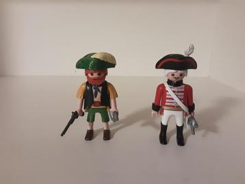 PLaymobil piraat en Engelse soldaat - compleet beschikbaar voor biedingen
