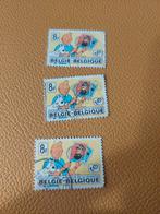 3 gestempelde Kuifje-stempels, Postzegels en Munten, Postzegels | Europa | België, Ophalen of Verzenden, Gestempeld