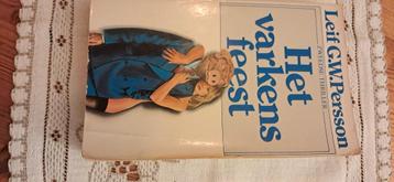 Boek thriller  ´Het varkensfeest´ beschikbaar voor biedingen