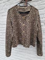 Leuk pak. Rok en Jasje. mt40-42 met panter print  erop, Kleding | Dames, Rokken, Bruin, Zo goed als nieuw, Knielengte, Ophalen