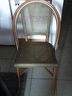 1 Chaise style ancien en osier et bois, Bois, Brun, Enlèvement, Utilisé