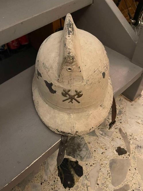 brandweerhelm anno 1950, Antiek en Kunst, Curiosa en Brocante, Ophalen of Verzenden