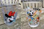 Waterglas glas Mickey en Minnie and friends, Disney, pr/glas, Huis en Inrichting, Ophalen of Verzenden, Zo goed als nieuw, Glas