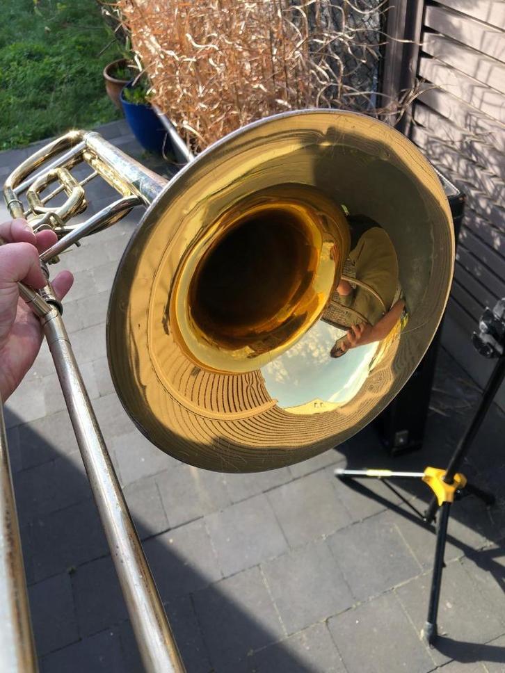 King 4b Silver Sonorous (sterling silver) Trombone, Muziek en Instrumenten, Blaasinstrumenten | Trombones, Gebruikt, Tenor, Ophalen of Verzenden