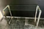 Glazen Sidetable, Huis en Inrichting, Ophalen, Gebruikt, 100 tot 150 cm, Glas