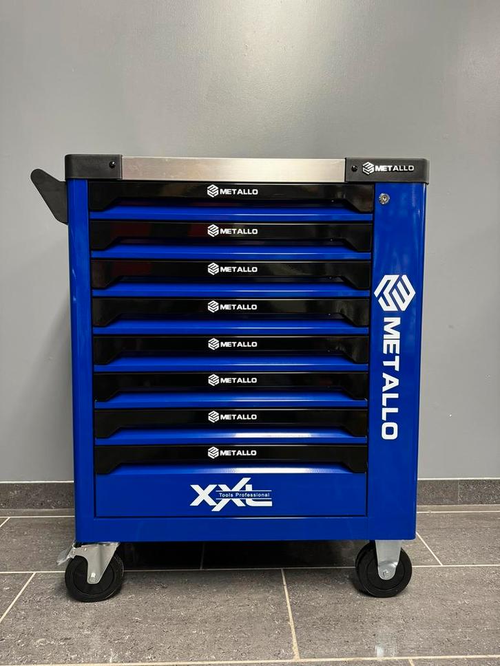 Servante PRO 8/8 Metallo avec douille a choc et dynamo, Doe-het-zelf en Bouw, Gereedschapskisten, Zo goed als nieuw, Ophalen of Verzenden