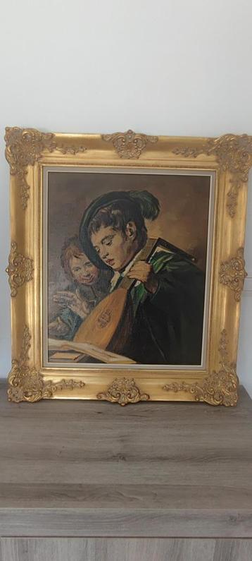 2 olie schilderijen op doek gesigneerd  beschikbaar voor biedingen