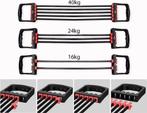 Weerstand tubes – workout set met handvaten, Sport en Fitness, Ophalen of Verzenden, Zo goed als nieuw, Rug, Weerstandband