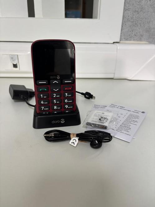 Téléphone Doro 1380 Rouge, Telecommunicatie, Mobiele telefoons | Overige merken, Nieuw, Zonder abonnement, Zonder simlock, Overige modellen
