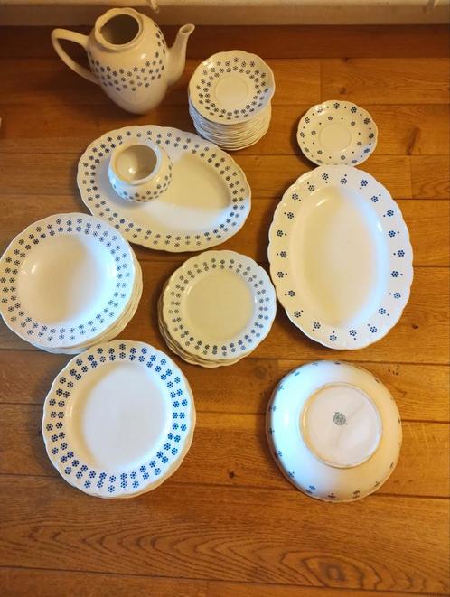 Boch festival bol bloem wit lot 2, Antiek en Kunst, Antiek | Servies compleet, Ophalen